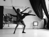 Damien Johnson and Sarah Kundi rehearse the pas de deux