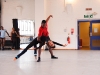 Damien Johnson and Sarah Kundi rehearse the pas de deux
