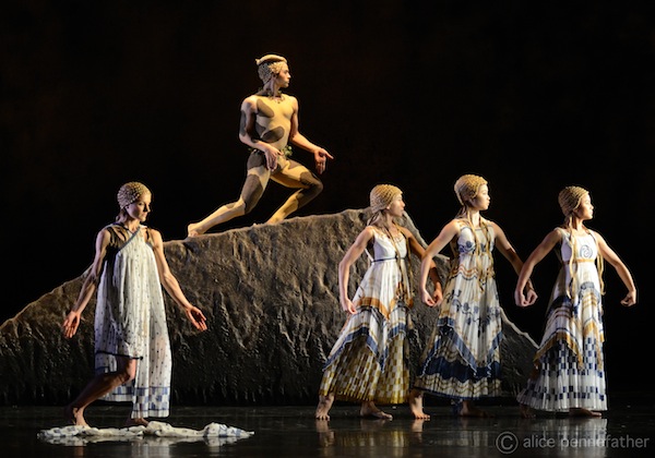 Artists of Rambert Dance Company in Afternoon of a Faun