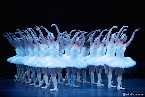 Artists of English National Ballet in Swan Lake.