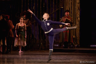 Rupert Pennefather as Prince Siegfried.