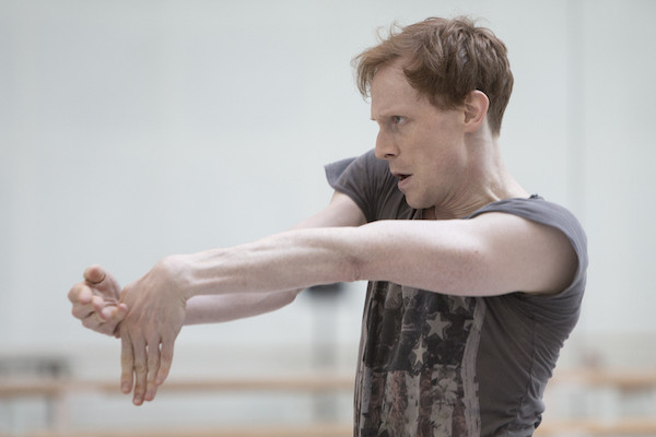 Ed Watson in rehearsal for Woolf Works