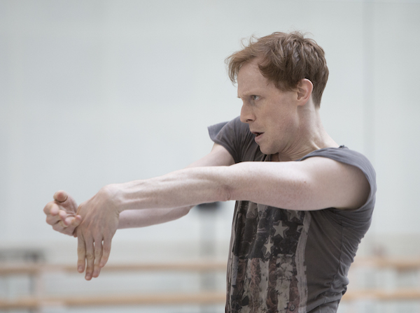 Ed Watson in rehearsal for Woolf Works