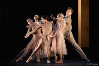 Alessandra Ferri, Beatrix Stix-Brunell, Francesca Hayward, Federico Bonneli and Gary Avis in I Now, I Then