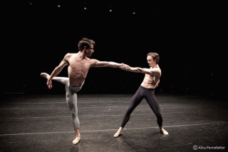 Matthew Ball and Nicol Edmonds in Josh Beamish's Burrow. Photo: Â© Alice Pennefather