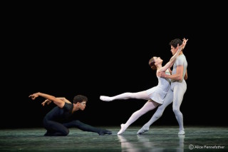 Carlos Acosta, Marianela NÃºÃ±ez and Thiago Soares in A Song of the Earth