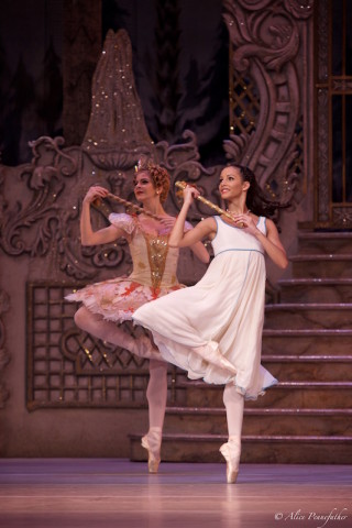 Francesca Hayward As Clara and Mayara Magri in The Nutcracker