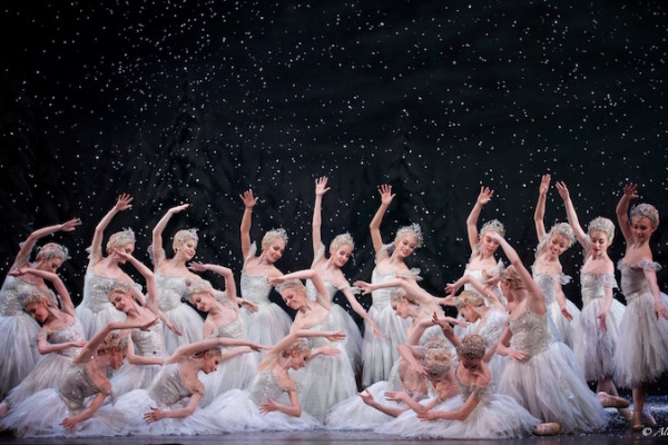 Artists of The Royal Ballet as Snowflakes