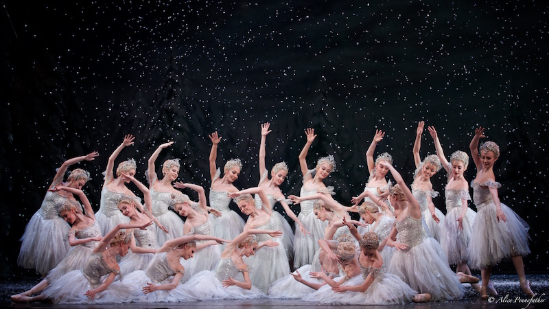 Artists of The Royal Ballet as Snowflakes