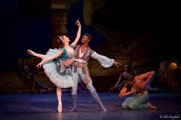 Brooklyn Mack as Conrad, Junor Souza as Ali and Laurretta Summerscales as Medora