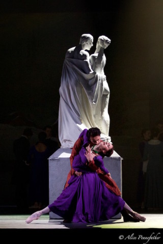 Marianela NÃºÃ±ez as Hermione and Valeri Hristov as Polixenes in Wheeldon's The Winter's Tale