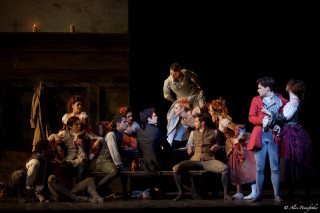Federico Bonelli as Victor Frankenstein, Alexander Campbell as Henry Clerval and Artists of the Royal Ballet
