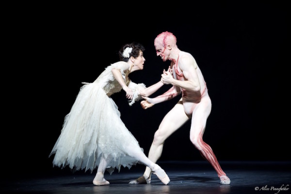 Steven McRae as the Creature and Laura Morera as Elizabeth
