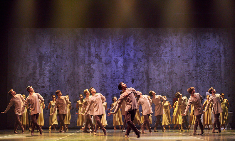César Corrales as Hilarion and Artists of English National Ballet in Akram Khan's Giselle