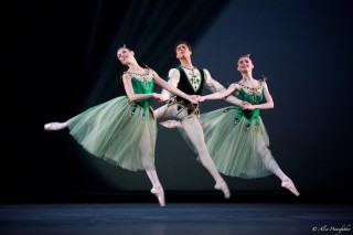 Anna Rose O'Sullivan, James Hay and Helen Crawford in Emeralds