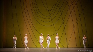 Vadim Muntagirov, James Hay, Tristan Dyer, Yuhui Choe, Yasmine Naghdi and Marianela NÃºÃ±ez in Symphonic Variations