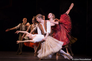 Andrew Peasgood, Bethany Kingsley Garner, Mia Thompson and Artists of the Scottish Ballet in Le Baiser de la Fee