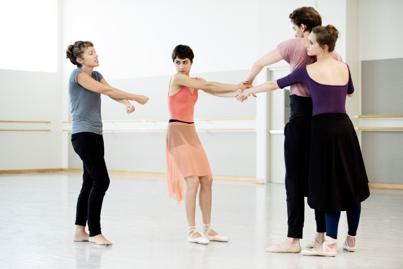 San Francisco Ballet rehearsing with Cathy Marston.