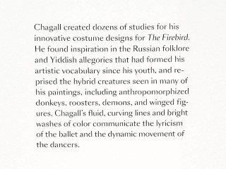 Chagall's costumes for ballet