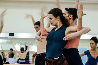 BegoÃ±a Cao and Jurgita Dronina rehearse Robbins' The Cage