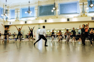 James Streeter and Artists of English National Ballet rehearse Robbins' The Cage.