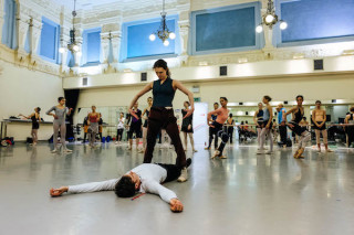 Jurgita Dronina and Artists of English National Ballet rehearse Robbins' The Cage.