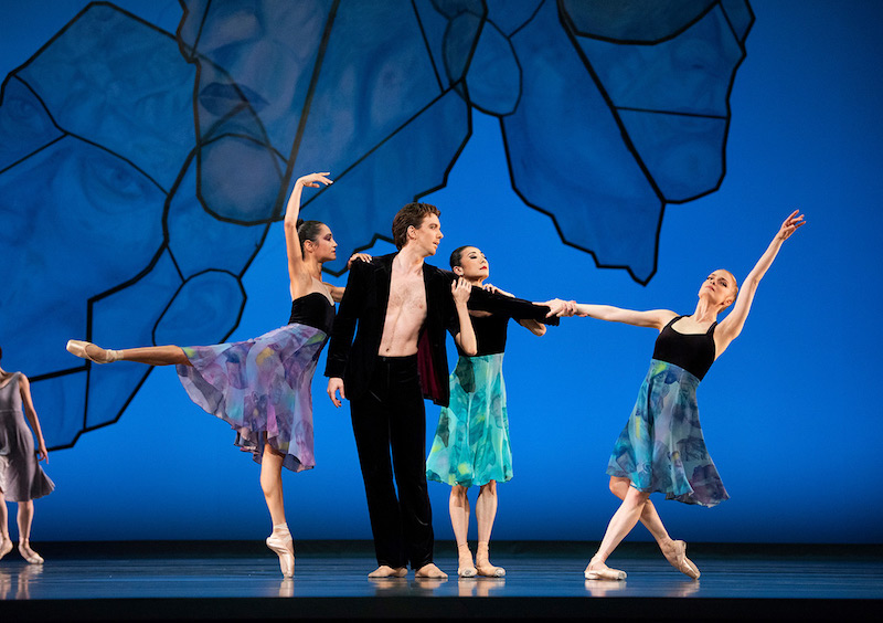 Mathilde Froustey, Sasha de Sola, Yuan Yuan Tan and Ulrik Birkkjaer in Alexei Ratmansky's Chamber Symphony.
