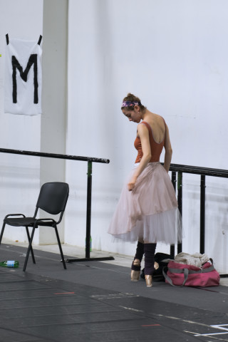 Emily Suzuki during Cinderella Rehearsals.