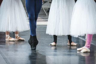 Artists of English National Ballet during Cinderella rehearsals.