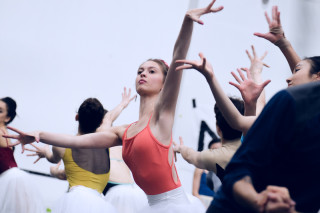Artists of English National Ballet during Cinderella rehearsals