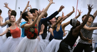 Artists of English National Ballet rehearse Cinderella